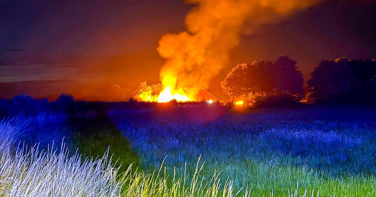 Voorbijgangers zien metershoge vlammen en slaan alarm: brand verwoest schuur in Terborg