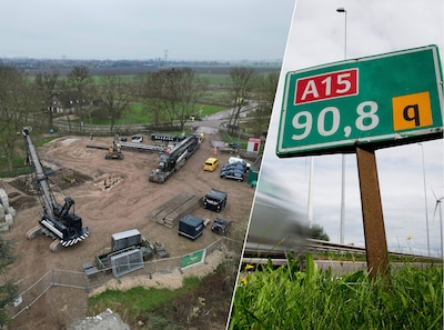 Deze piepkleine buurt krijgt straks de A15 voor de deur, het eerste werk daarvoor is begonnen