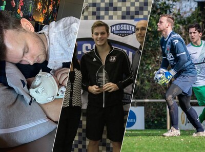 Ooit ging Daniël (29) als zwemtalent naar de VS, nu keept de kersverse vader in de vijfde klasse