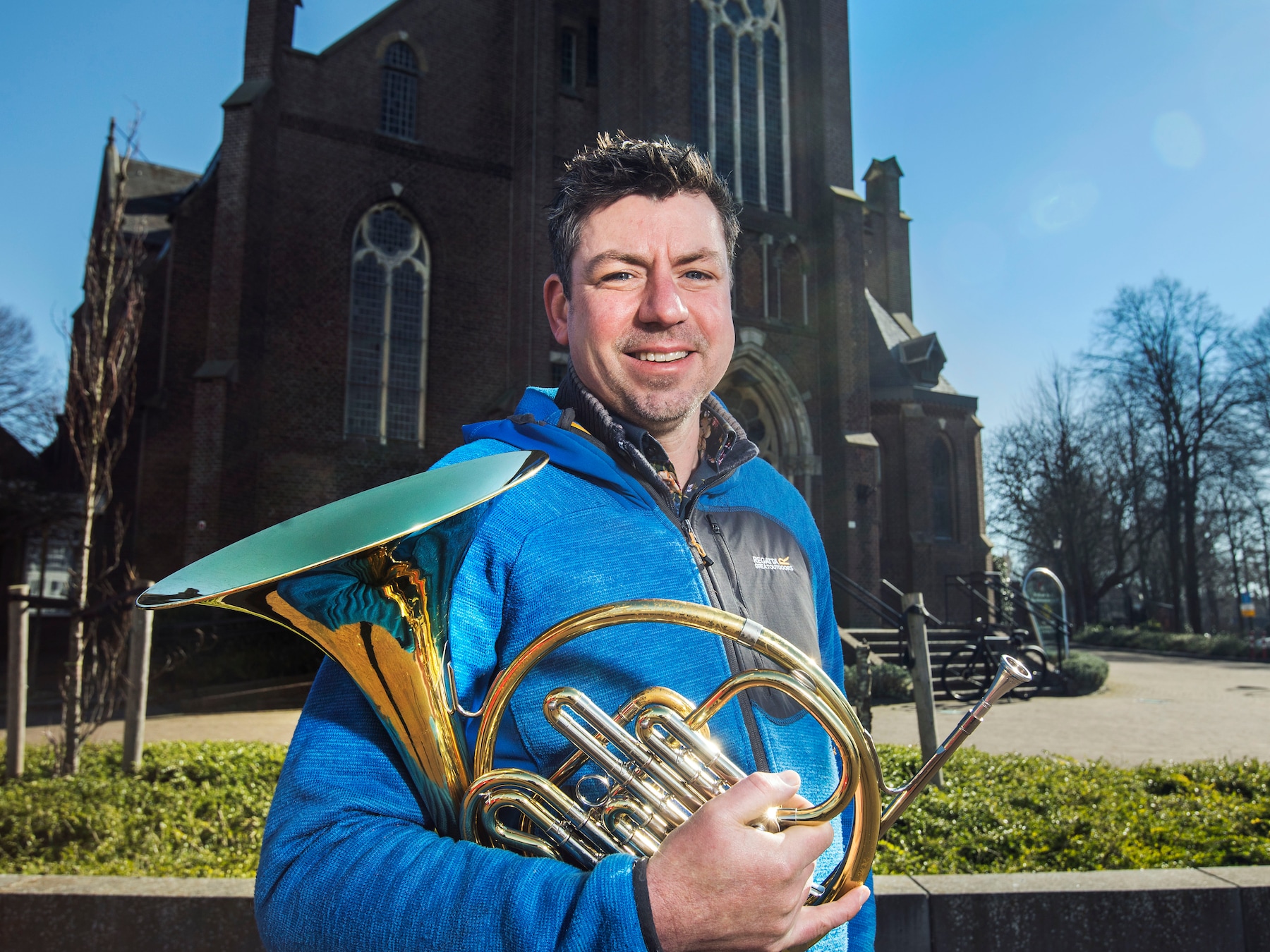 Marcel Floor (45) is vrijwilliger bij onder meer muziekvereniging St. Cecilia Voorhout.