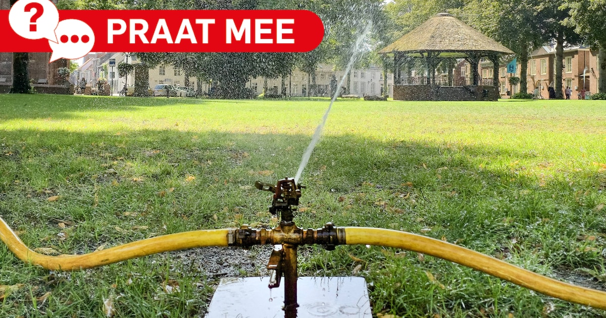Het mag officieel wel weer, maar moet Hilvarenbeek niet het goede voorbeeld geven en niet sproeien?