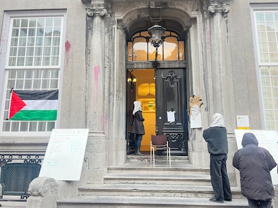 Opnieuw universiteitsgebouw in binnenstad Utrecht bezet door pro-Palestina-demonstranten