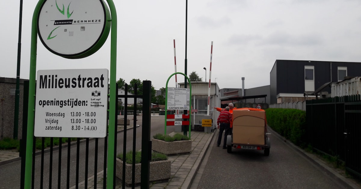 Milieustraat en groendepot in Bernheze vroeger open door hitte
