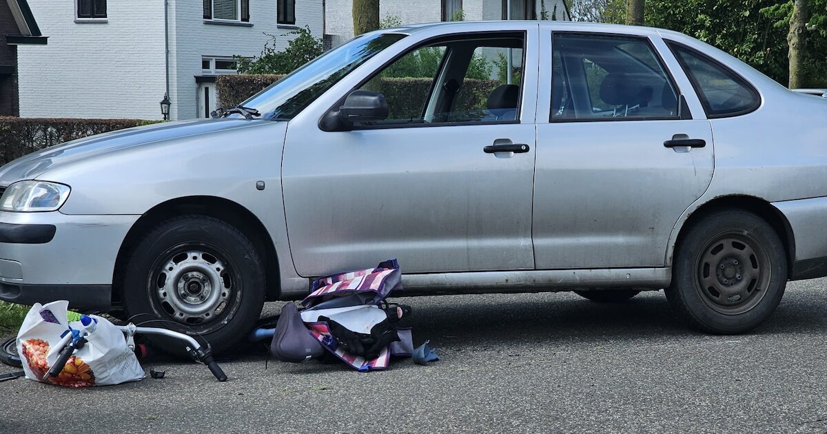 Fiets overreden door auto bij aanrijding in Tiel