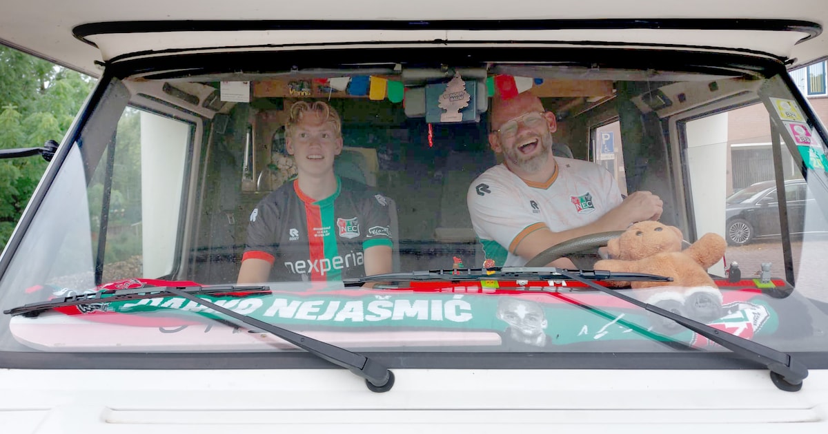 NEC-fans Mark en Jelle zijn met de camper onderweg naar Bodø, maar komen dan stil te staan: ‘Dit had