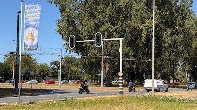 Storing in verkeerslichten Arnhem-Zuid, op een wel heel ongelukkig moment
